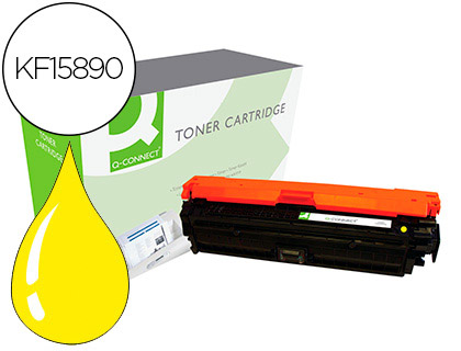 TONER LASER Q-CONNECT COMPATIBLE IMPRIMANTES HP 307A CE742A CP5225 COLORIS JAUNE 7300P