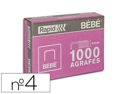 AGRAFE RAPID BÉBÉ BOÎTE 1000 UNITÉS