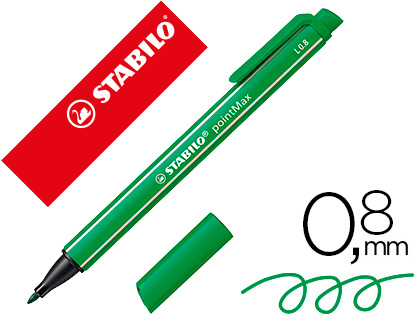 STYLO-FEUTRE STABILO POINTMAX POINTE MOYENNE NYLON TRAC 0.8MM ULTRA ROBUSTE COLORIS VERT