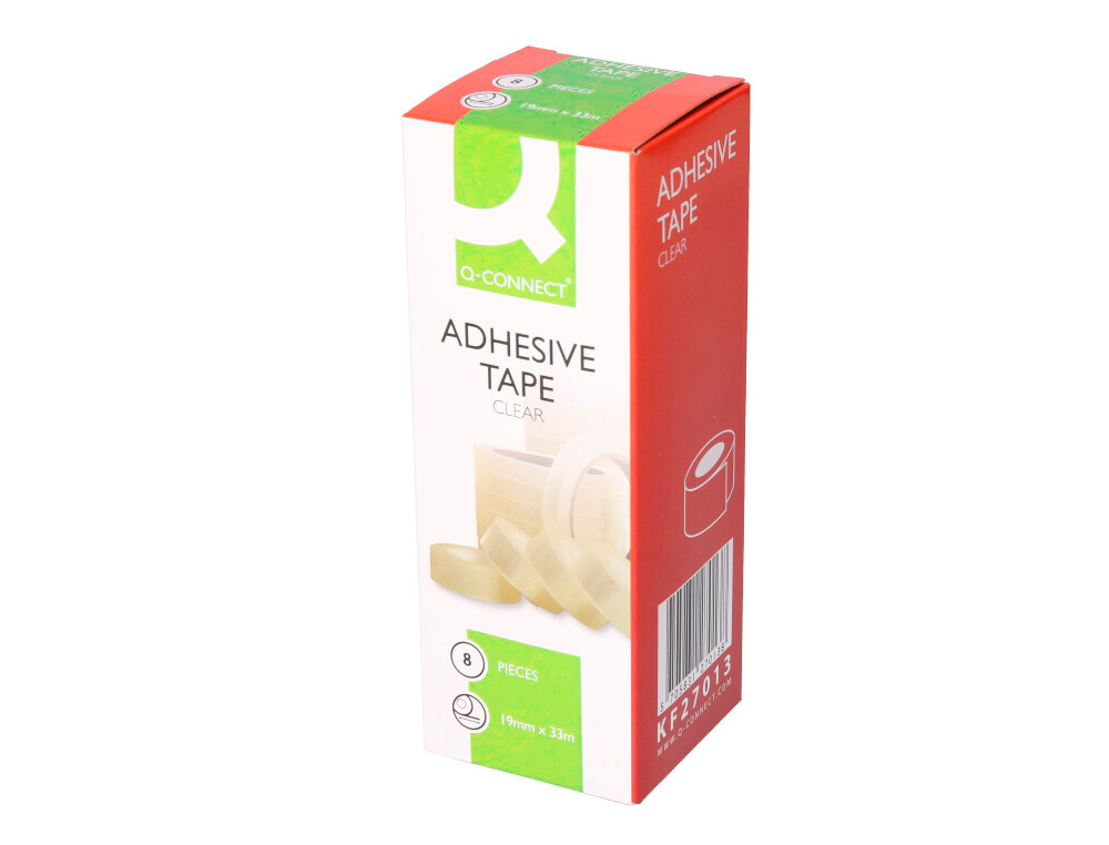 RUBAN ADHSIF Q-CONNECT CONOMIQUE RSISTANT TRANSPARENT 19MMX33M
