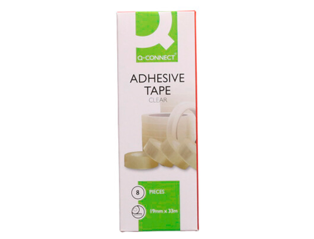 RUBAN ADHSIF Q-CONNECT CONOMIQUE RSISTANT TRANSPARENT 19MMX33M