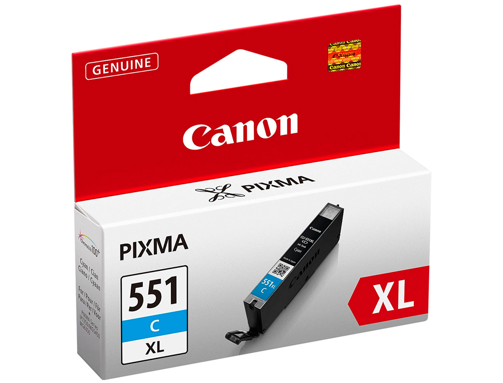 CARTOUCHE CANON JET D'ENCRE 6444 B001-CLI551CXL COULEUR CYAN HAUTE CAPACITÉ 715P