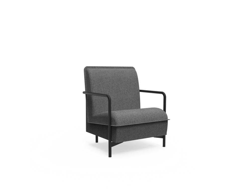 FAUT.ANOUK LOUNGE GRIS CHINE PFAUTEUIL ANOUK LOUNGE GRIS CHINE PIEDS FIXE