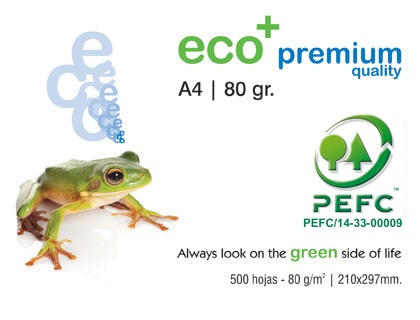 RAMETTE DE PAPIER A4 80 GRS ECO + PREMIUM 100% PEFC GRENOUILLE